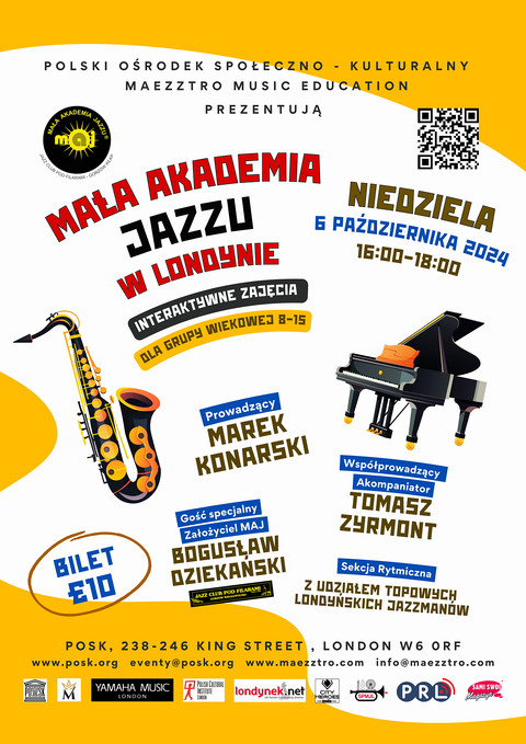Zajęcia interaktywne: Mała Akademia Jazzu w Londynie