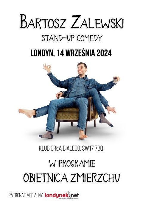 Stand-up: Bartosz Zalewski w Londynie