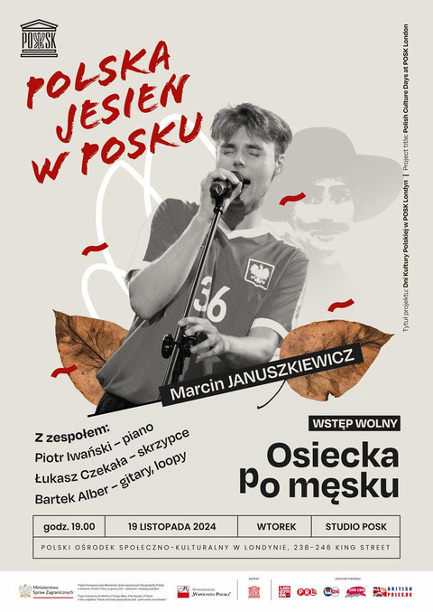 Osiecka po męsku - koncert Marcina Januszkiewicza w POSKu