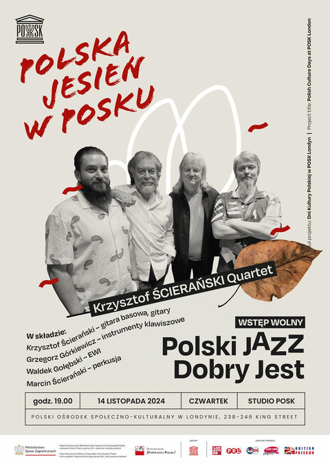 Polski jazz dobry jest: Krzysztof Ścierański Quartet w POSKu