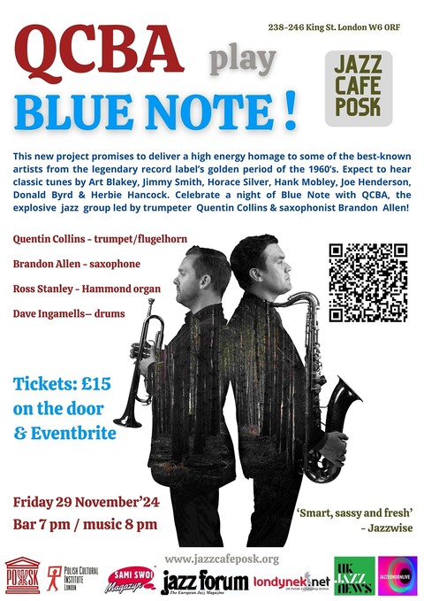 Jazz Café POSK zaprasza: QCBA play Blue Note!