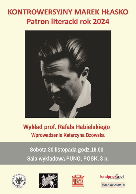 Kontrowersyjny Marek Hłasko. Spotkanie z prof. Rafałem Habielskim