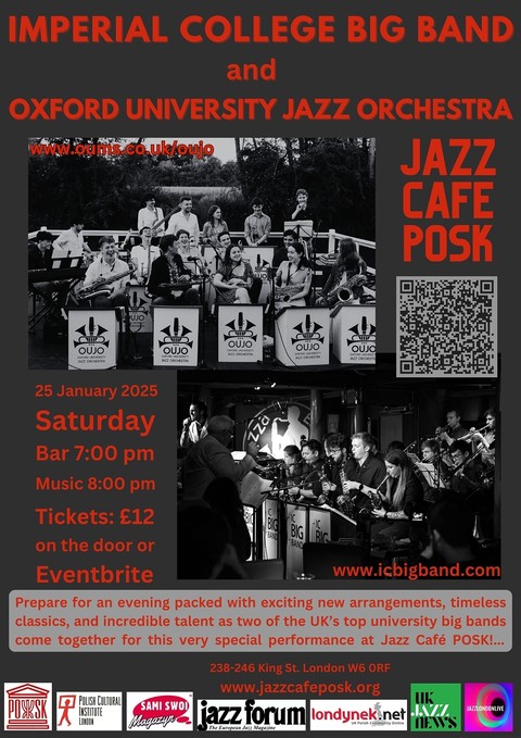 Jazz Café POSK: Imperial College Big Band and Oxford University Jazz Orchestra