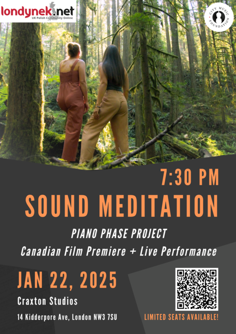 Premiera filmu "Sound Meditation" i koncert Piano Phase Project w Londynie