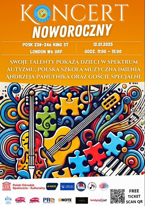 Koncert noworoczny w Sali Teatralnej POSK w Londynie