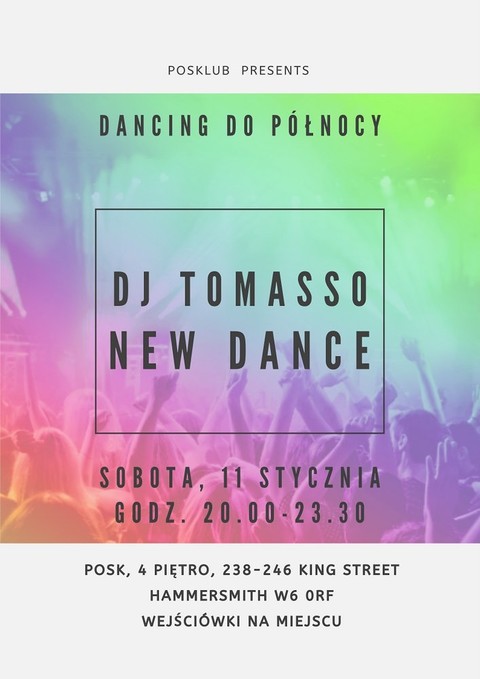 POSKlub zaprasza: New Dance z DJ Tomasso