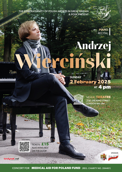 Koncert w POSK: Recital pianisty Andrzeja Wiercińskiego