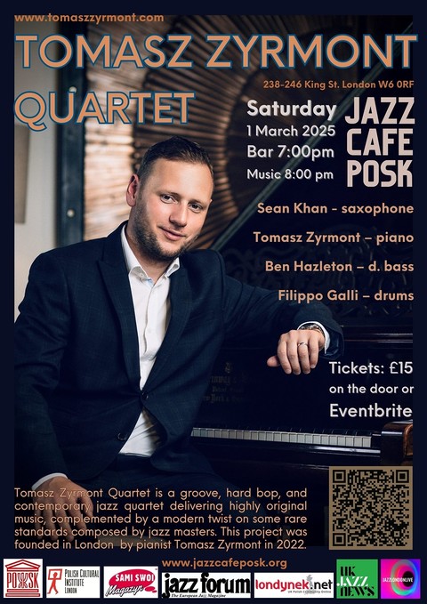 Jazz Café POSK zaprasza: Tomasz Zyrmont Quartet