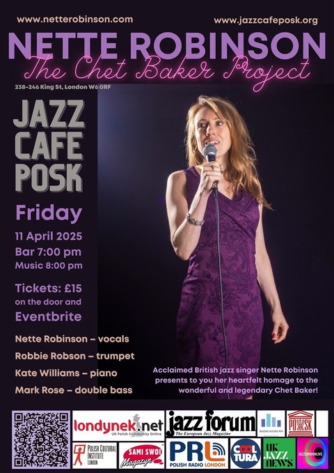 Jazz Café POSK zaprasza: Nette Robinson Quartet