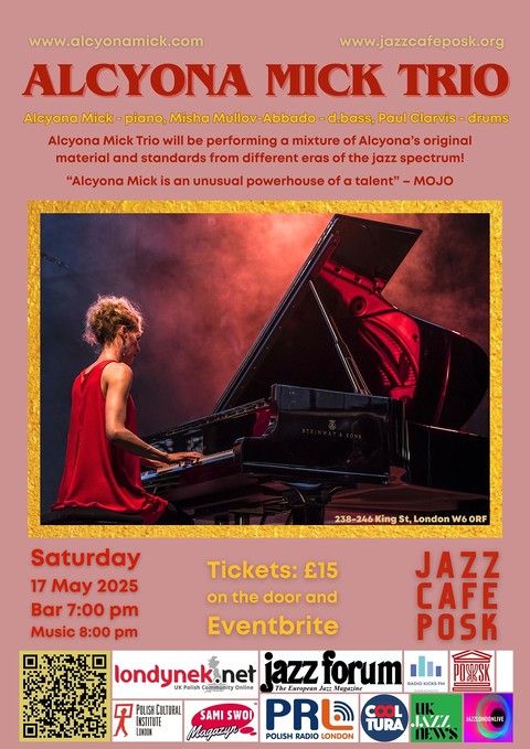 Jazz Café POSK zaprasza: Alcyona Mick Trio