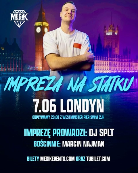 Impreza na statku z DJ SPLT i Marcinem Najmanem