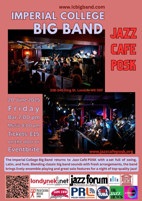 Jazz Café POSK zaprasza: Imperial College Big Band