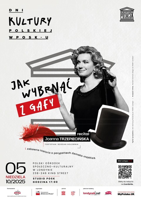 "Jak wybrnąć z gafy" - recital Joanny Trzepiecińskiej w POSKu