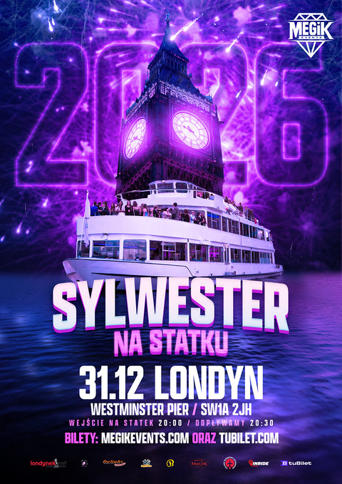 Sylwester na statku w Londynie