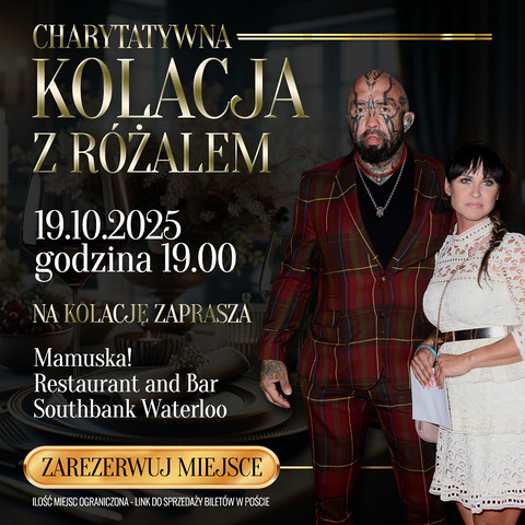 Charytatywna kolacja z Różalem - Pomagaj pomagać!