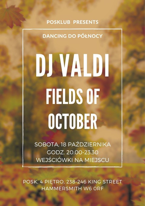 Zabawa taneczna w POSKlubie: Dj Valdi