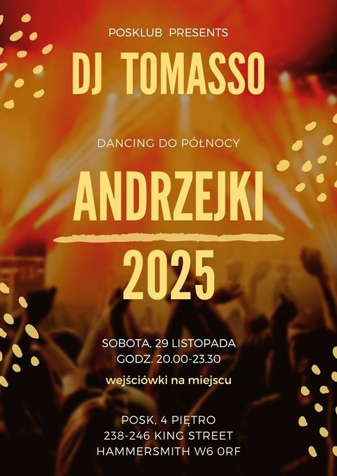 Zabawa taneczna w POSKlubie: DJ Tomasso