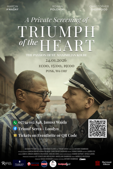 Seans filmu "Triumf serca" oraz spotkanie z Marcinem Kwaśnym w POSK