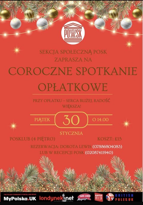 Coroczne spotkanie opłatkowe dla seniorów