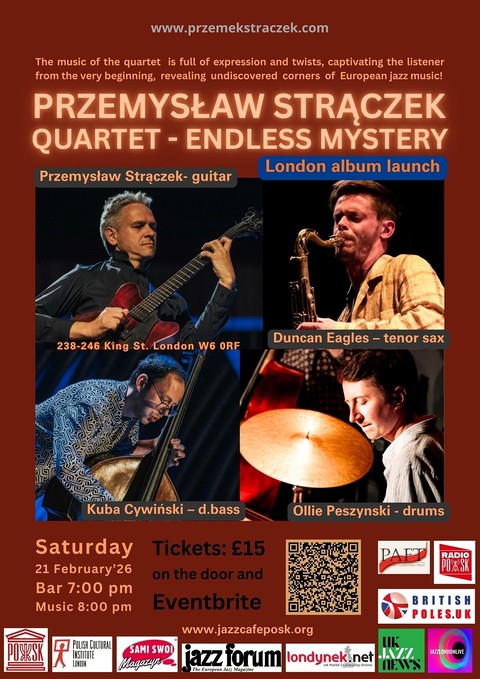 Jazz Café POSK zaprasza: Przemysław Strączek Quartet