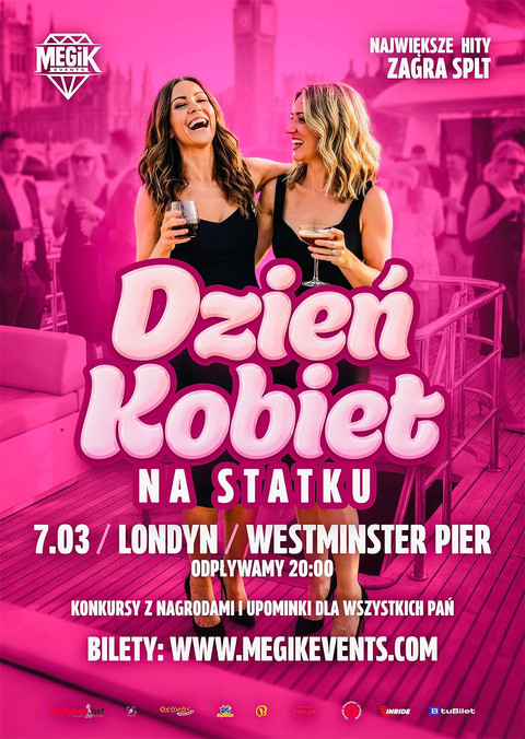 Dzień Kobiet na statku - rejs po Tamizie