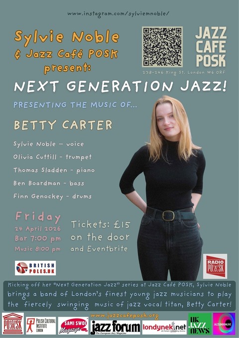 Sylvie Noble: Betty Carter w Jazz Café POSK - 24.04.2026