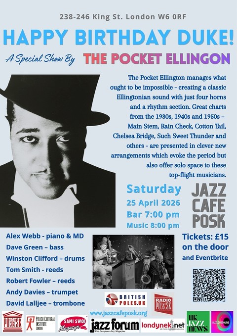 Jazz Café POSK zaprasza: A Special Show by The Pocket Ellington!