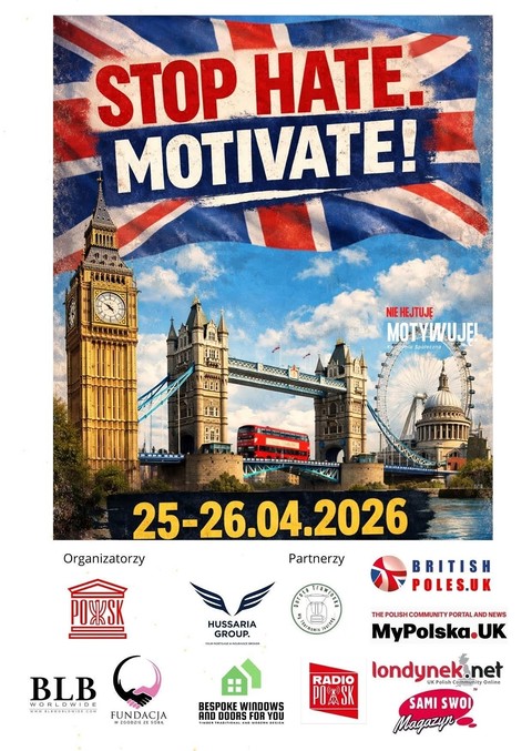 STOP HATE. MOTIVATE w Londynie!