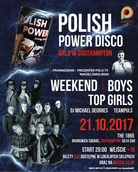 Polish Power Energy Disco Gala w Southampton
