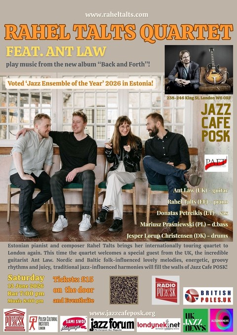 Jazz Café POSK zaprasza: Rahel Talts Quartet feat. Ant Law 