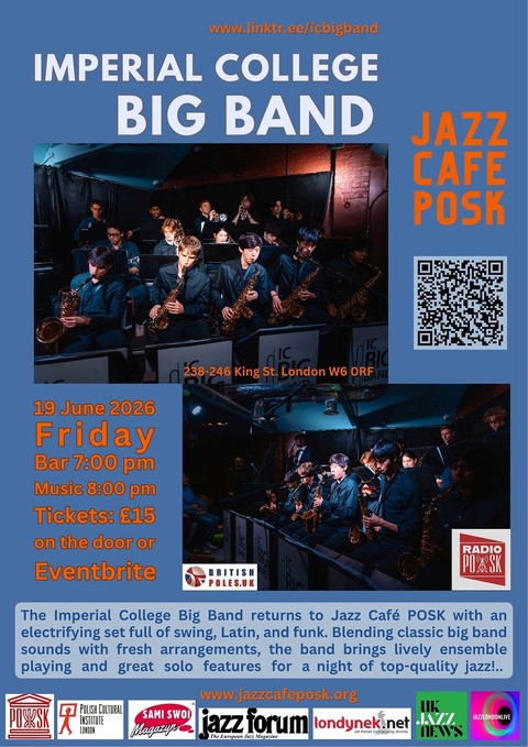 Jazz Café POSK zaprasza: Imperial College Big Band