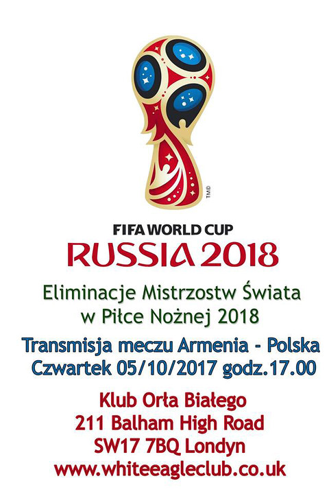 Mecz Armenia - Polska Fifa World Cup @Balham 