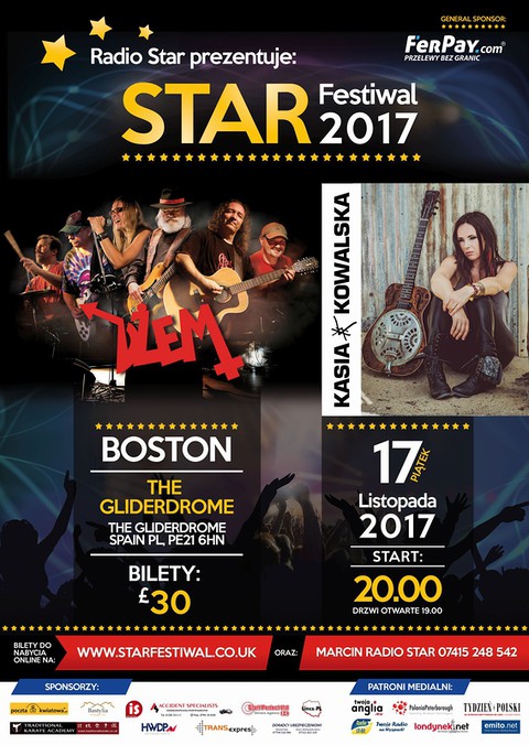 Star Festiwal 2017: Kasia Kowalska i Dżem w Bostonie!