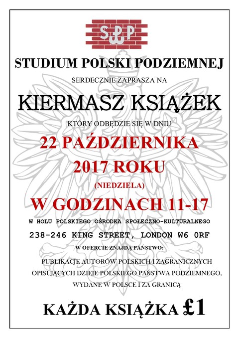 Kiermasz Książki Studium Polski Podziemnej