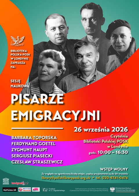 Sesja naukowa w POSKu: "Pisarze emigracyjni"