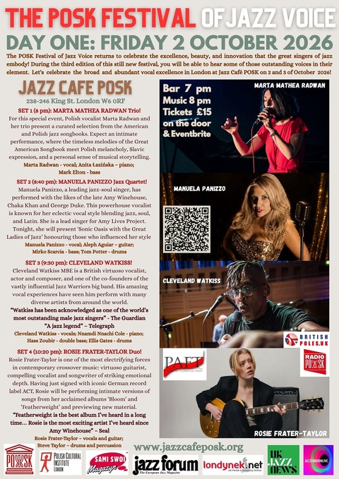 The POSK Festival of Jazz Voice 2026 - Dzień 1.