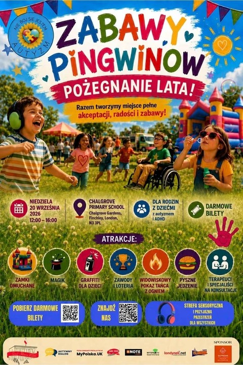 Zabawy Pingwinów – rodzinne pożegnanie lata na Finchley