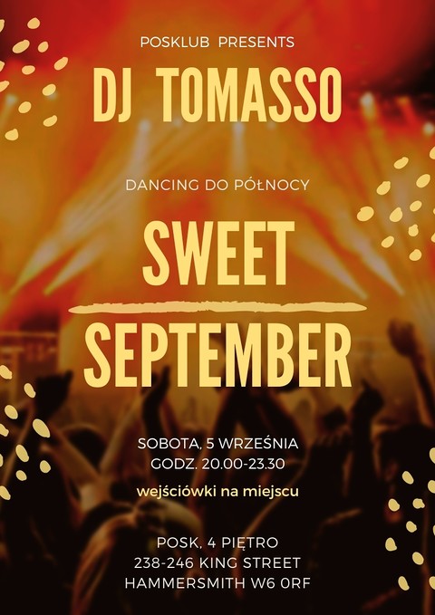 Zabawa taneczna w POSKlubie: DJ Tomasso zaprasza