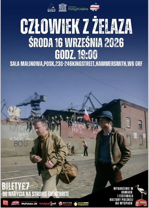 Pokaz filmu "Człowiek z żelaza" Andrzeja Wajdy wraz z prelekcją