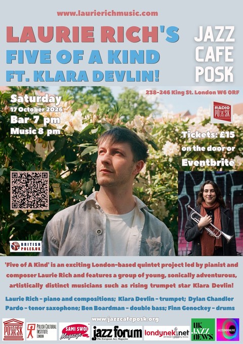 Jazz Café POSK zaprasza: Laurie Rich's Five of a Kind feat. Klara Devlin