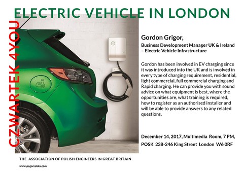 Prelekcja "Pojazdy elektryczne w Londynie"