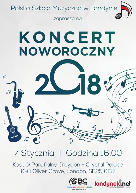 Koncert Noworoczny Polskiej Szkoły Muzycznej w Londynie