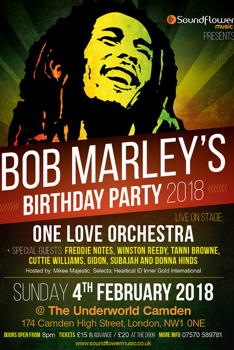 Bob Marley's Birthday Party 2018 Londyn