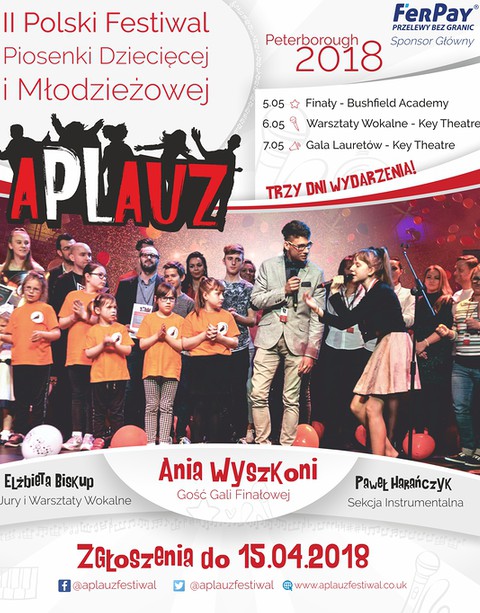 II Festiwal Piosenki Dziecięcej i Młodzieżowej - Aplauz 2018