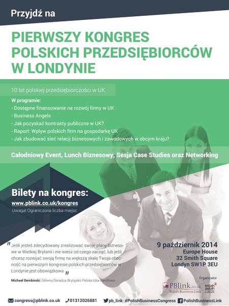 Pierwszy Kongres Polskich Przedsiębiorców w UK
