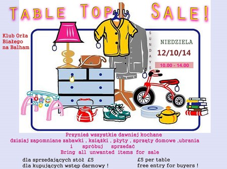 Table Top Sale!