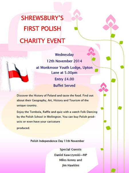 Polski wieczór charytatywny w Shrewsbury