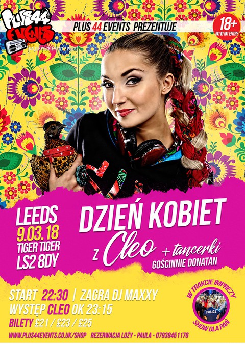 Dzień Kobiet z Cleo - Polska impreza w Leeds