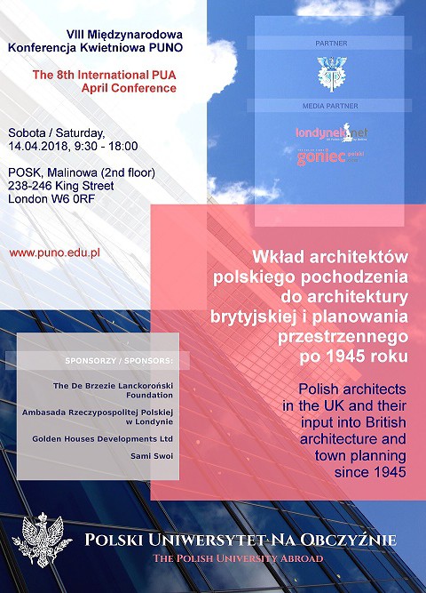 VIII Międzynarodowa Konferencja Kwietniowa PUNO 2018 w Londynie