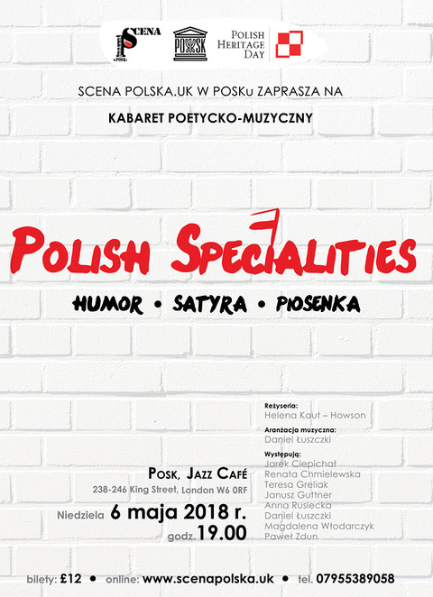 Kabaret poetycko-muzyczny "Polish Specialities" 